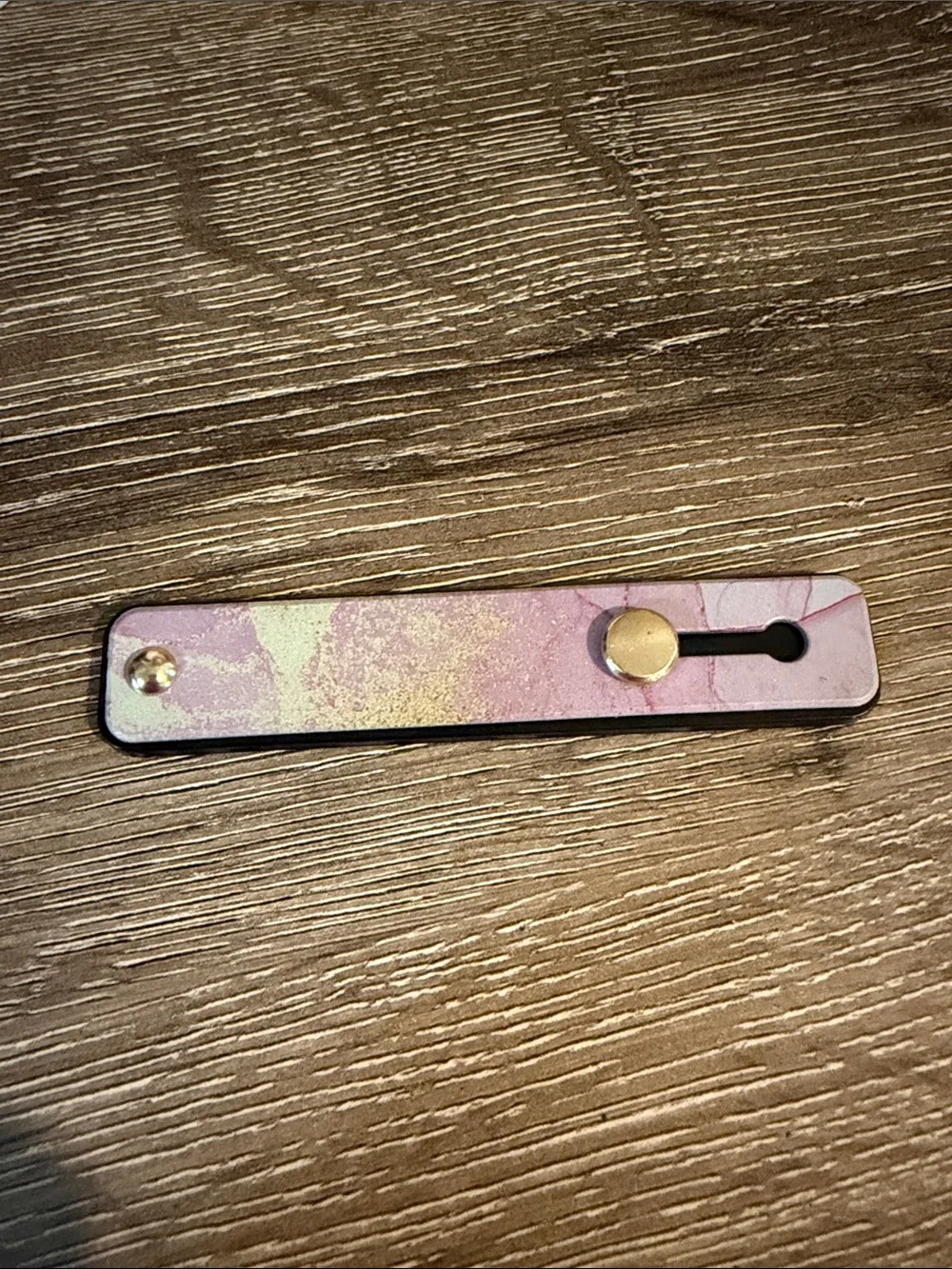 Weewooday Purple Marble Phone Strap Stand with Gold Rivets 4” NEW Adhesive back